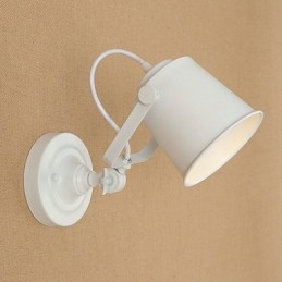 Painted Steel Wall Lamp Dumb Black American Coffee Decoration Retro Wall Light Lightsaber Lamp On Wall