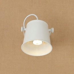 Painted Steel Wall Lamp Dumb Black American Coffee Decoration Retro Wall Light Lightsaber Lamp On Wall