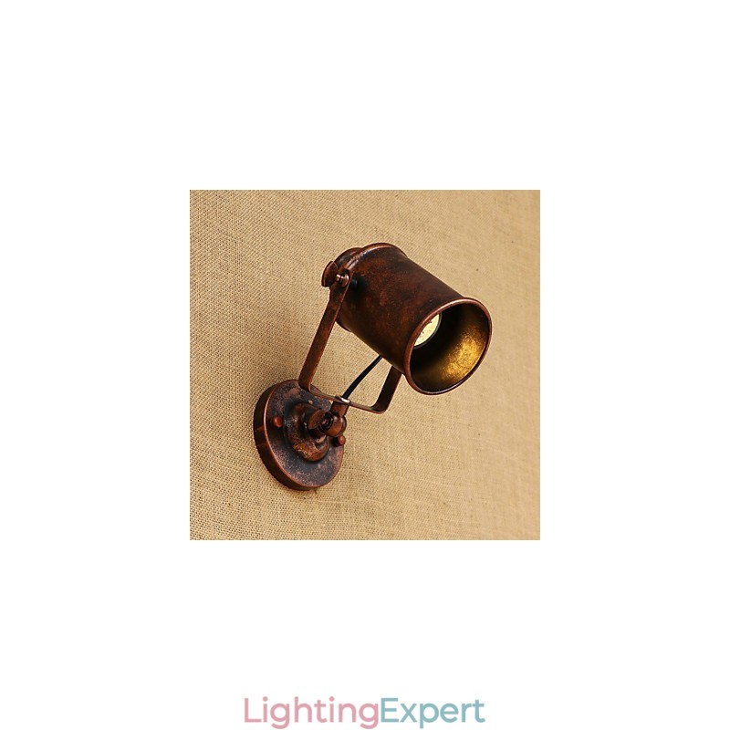 Painted Steel Wall Lamp Dumb Black American Coffee Decoration Retro Wall Light Lightsaber Lamp On Wall