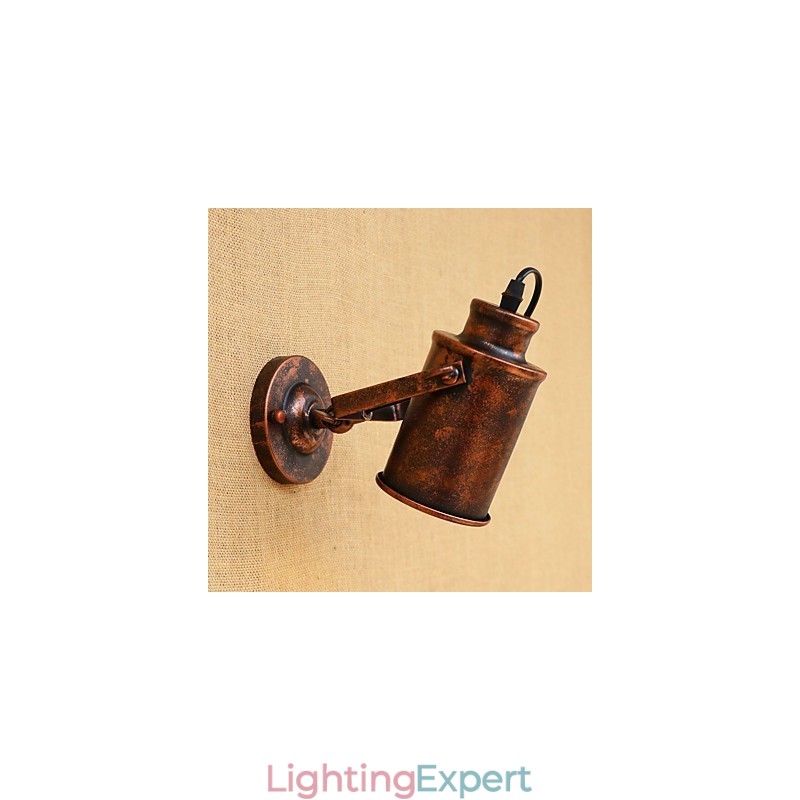 Painted Steel Wall Lamp Dumb Black American Coffee Decoration Retro Wall Light Lightsaber Lamp On Wall