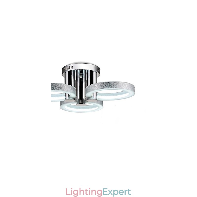 Chandelier Modern Silver 3 Lights