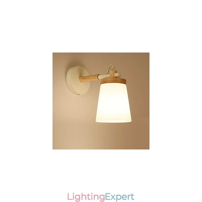 Glassshade And Metal Base Wall Lamp Feature Ambient Light Wall Sconces Wall Light