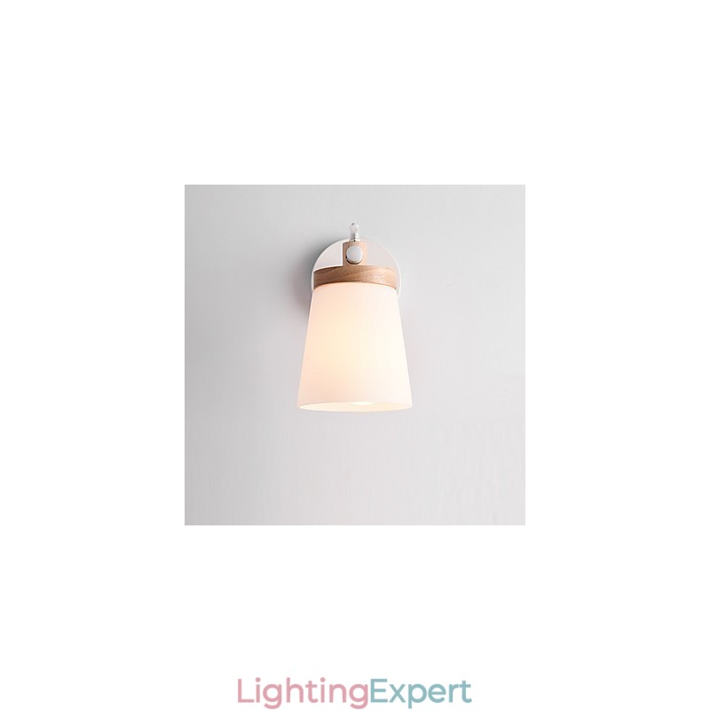Glassshade And Metal Base Wall Lamp Feature Ambient Light Wall Sconces Wall Light