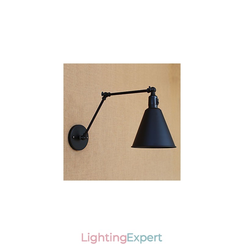 Country Retro Painting Feature for Mini Style Swing Arm Eye Protection Downlight Swing Arm Lights