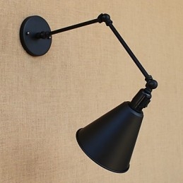 Country Retro Painting Feature for Mini Style Swing Arm Eye Protection Downlight Swing Arm Lights