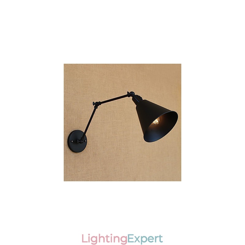 Country Retro Painting Feature for Mini Style Swing Arm Eye Protection Downlight Swing Arm Lights