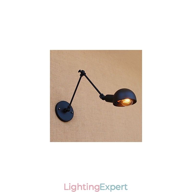 Vintage Country Painting Feature for Mini Style Swing Arm Eye Protection Ambient Light Swing Arm LightsWall
