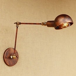 Vintage Country Painting Feature for Mini Style Swing Arm Eye Protection Ambient Light Swing Arm LightsWall