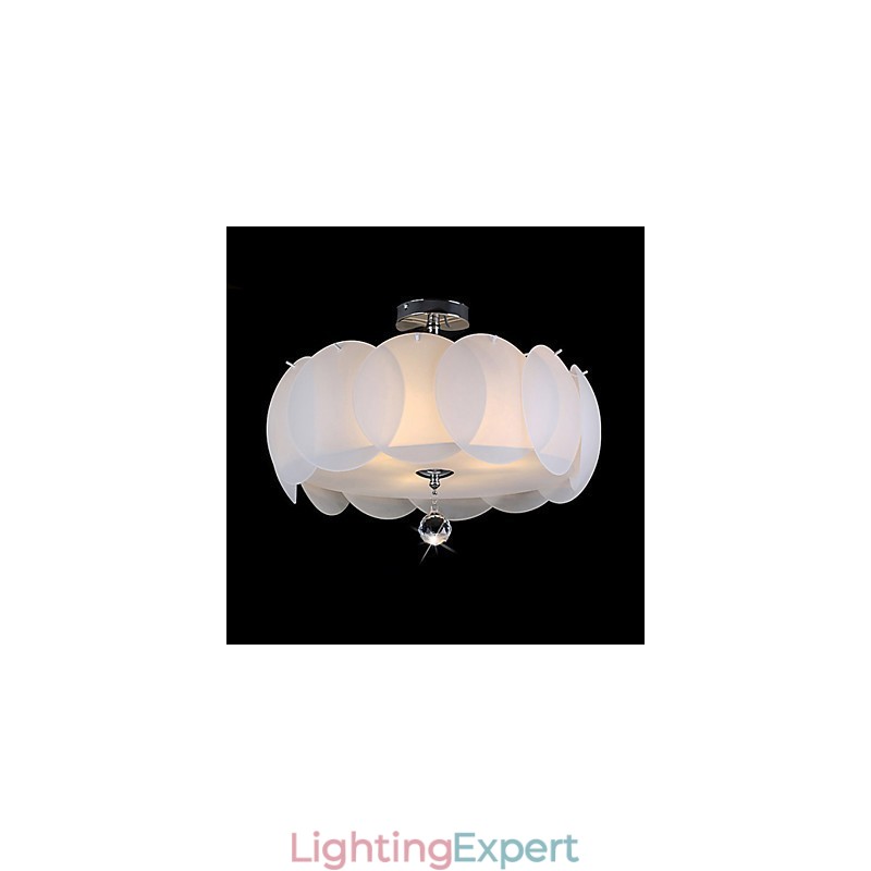 3 Light Glass Chandelier Modern Pendant Light Family