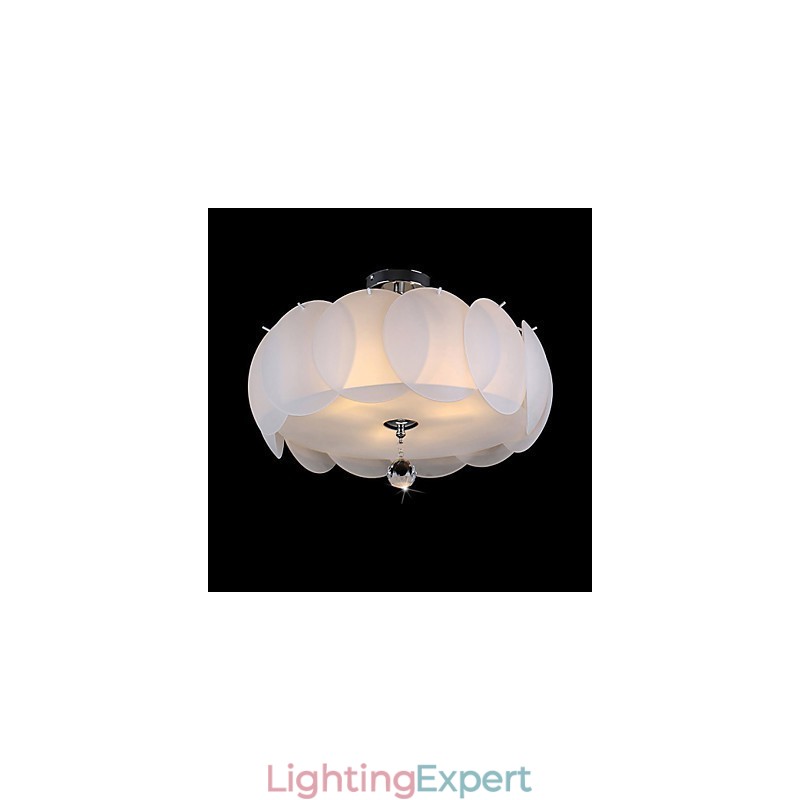 3 Light Glass Chandelier Modern Pendant Light Family