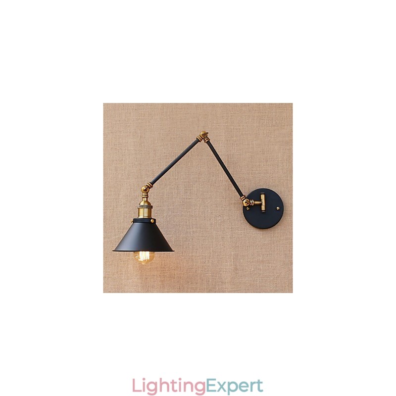 Vintage Country Electroplated Feature for Mini Style Swing Arm Eye Protection Downlight Swing Arm Lights