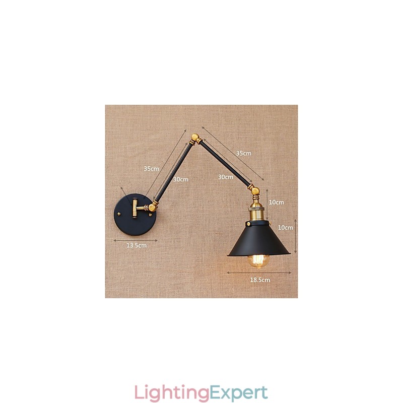 Vintage Country Electroplated Feature for Mini Style Swing Arm Eye Protection Downlight Swing Arm Lights