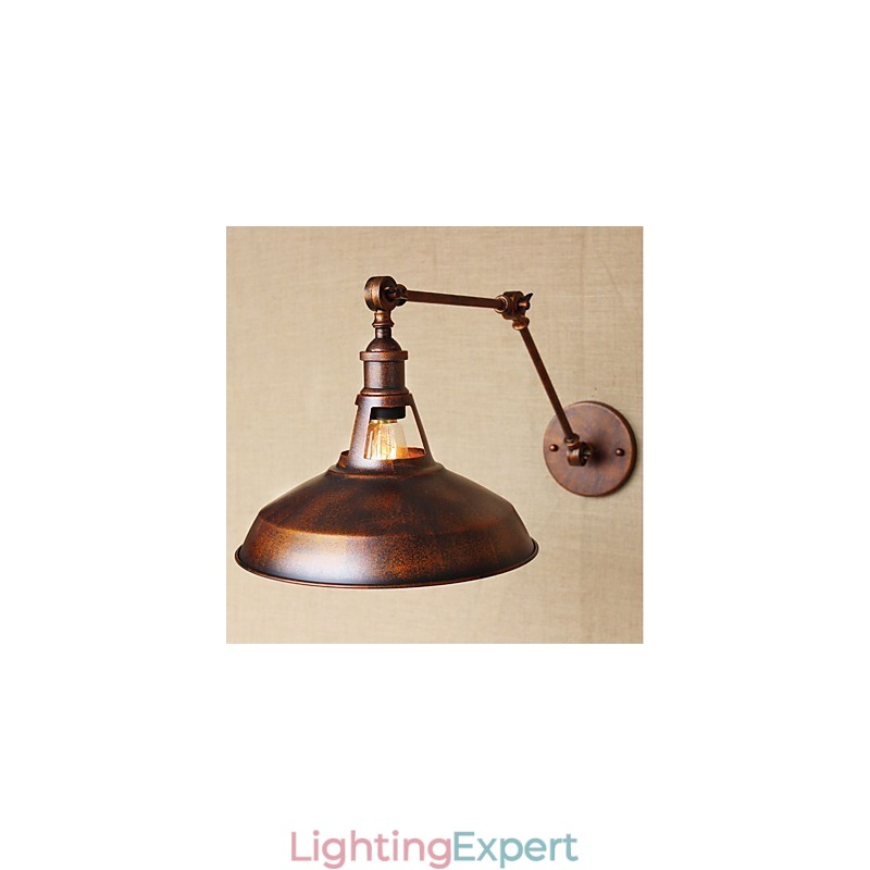 Long arm Half rusty Industrial Retro Nostalgic Retractable Folding Wall Sconces Wall Light