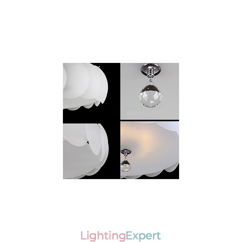 3 Light Glass Chandelier Modern Pendant Light Family