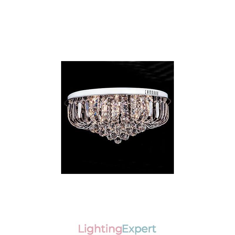 Flush Mount Crystal Traditional Classic Metal