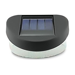 White Light Solar Light Path Wall Landscape Mount Garden Fence Light