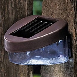 White Light Solar Light Path Wall Landscape Mount Garden Fence Light
