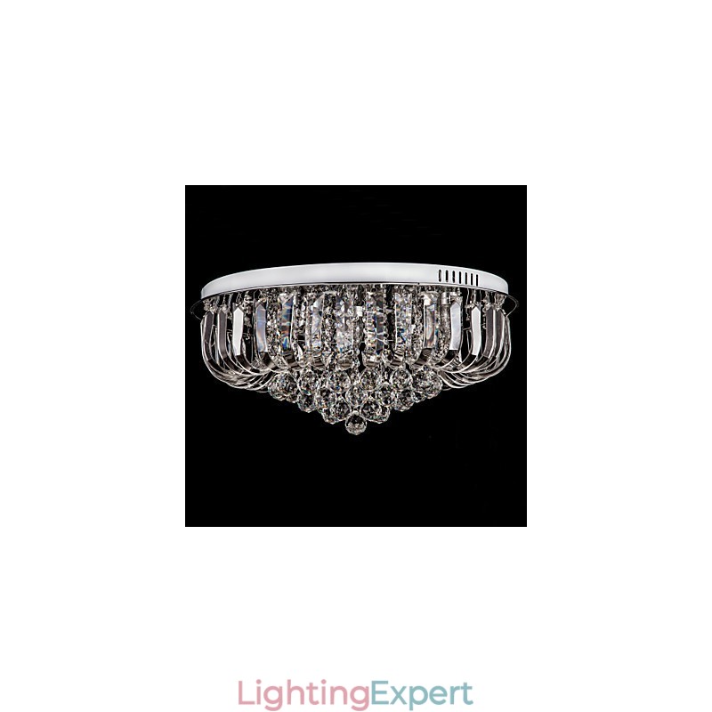 Flush Mount Crystal Traditional Classic Metal