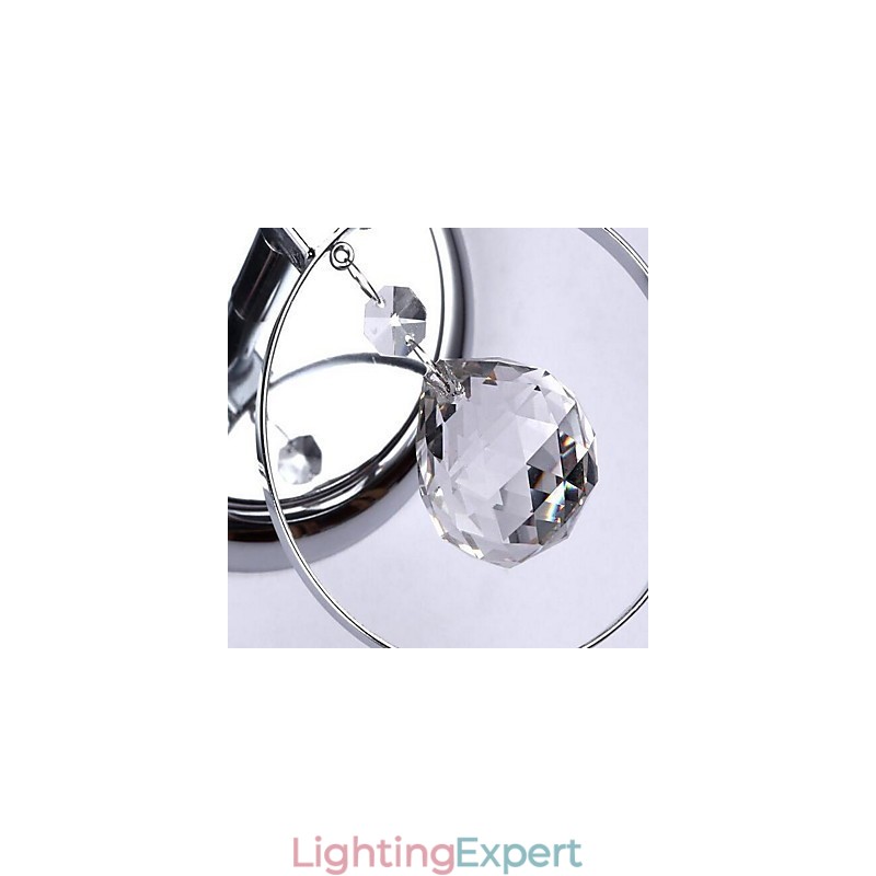 Crystal Modern Contemporary Electroplated Feature Uplight Wall Sconces Wall Light