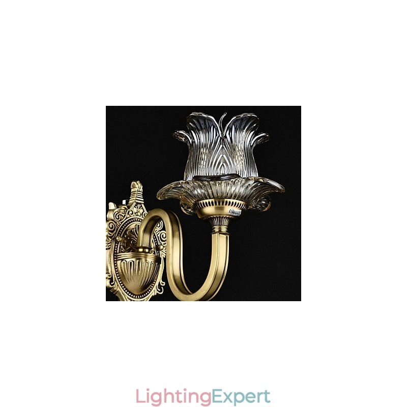 Rustic Lodge Brass Feature for Mini Style Uplight Wall Sconces Wall Light