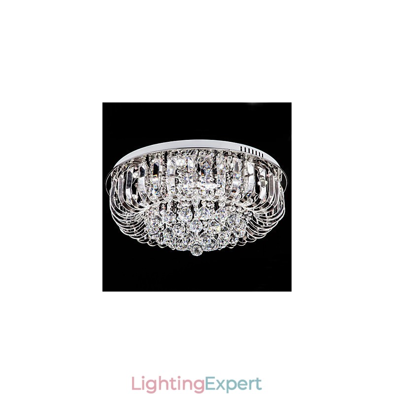 Flush Mount Crystal Traditional Classic Metal