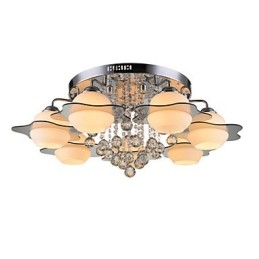 Remoter Control 7 Lights with Blue Redss Modern Ceiling Light Flush Mount