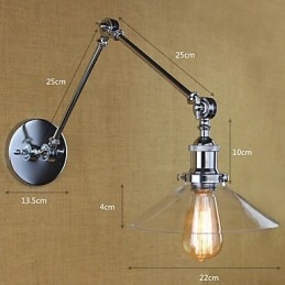 Vintage Country Retro Electroplate Feature for Mini Style Swing Arm Ambient Light Swing