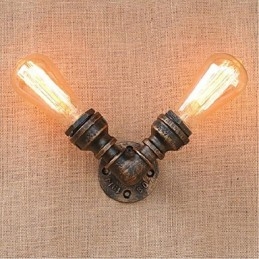 Nostalgia Simple Water Pipe Decorative Small Wall Lamp Wall Light