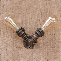 Nostalgia Simple Water Pipe Decorative Small Wall Lamp Wall Light