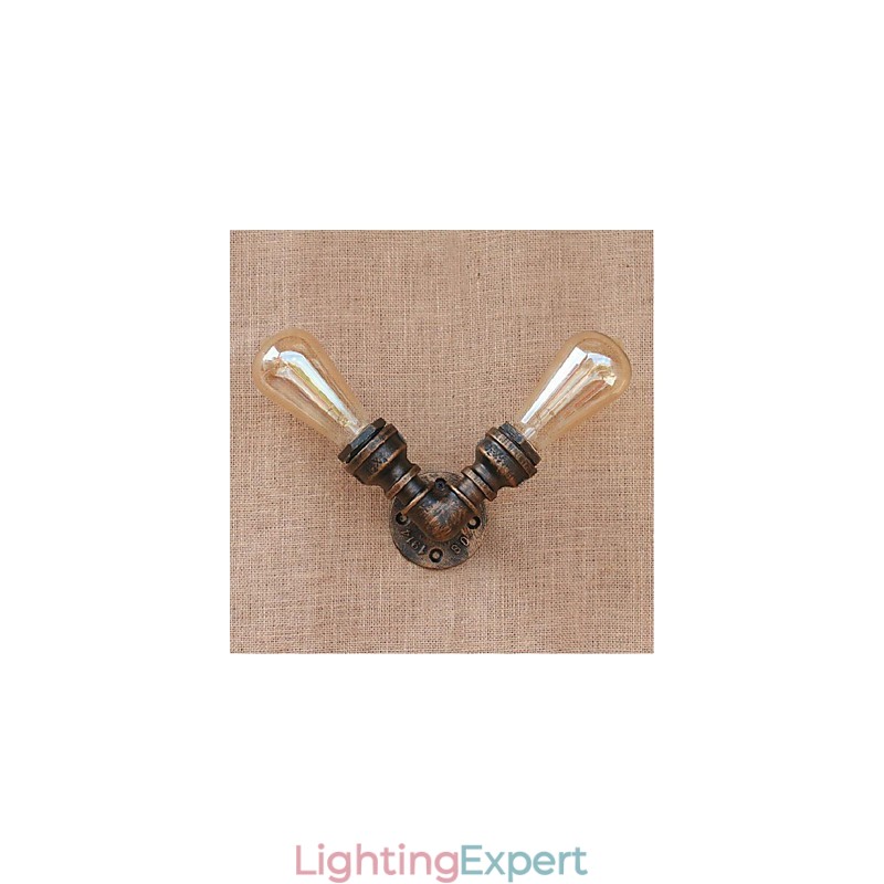 Nostalgia Simple Water Pipe Decorative Small Wall Lamp Wall Light