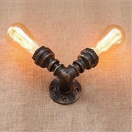 Nostalgia Simple Water Pipe Decorative Small Wall Lamp Wall Light