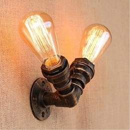 Nostalgia Simple Water Pipe Decorative Small Wall Lamp Wall Light