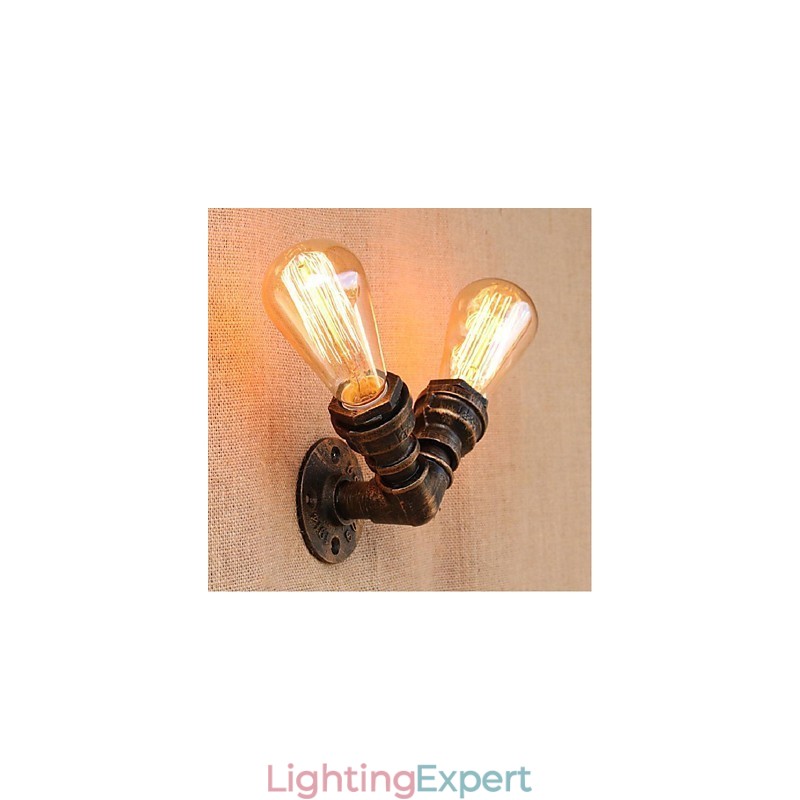 Nostalgia Simple Water Pipe Decorative Small Wall Lamp Wall Light