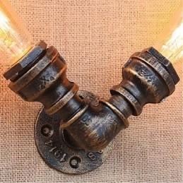 Nostalgia Simple Water Pipe Decorative Small Wall Lamp Wall Light