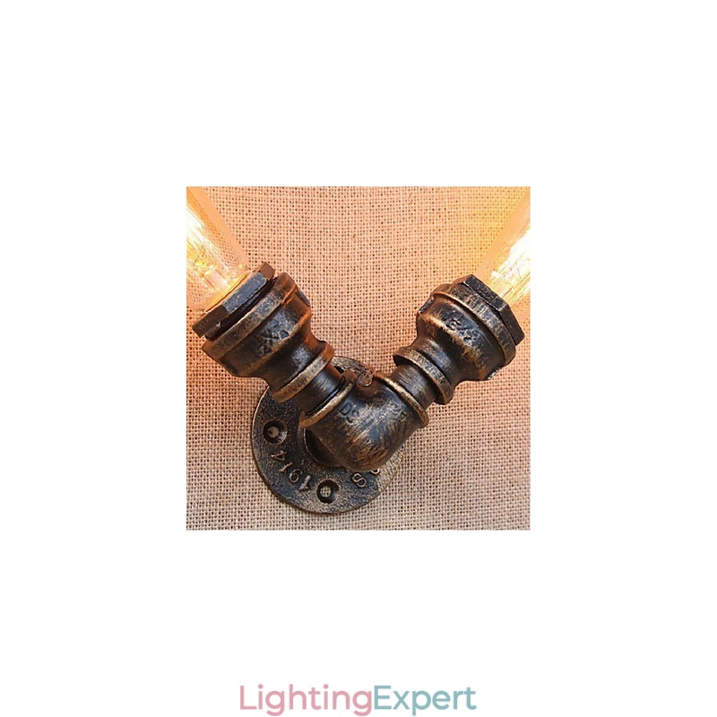 Nostalgia Simple Water Pipe Decorative Small Wall Lamp Wall Light