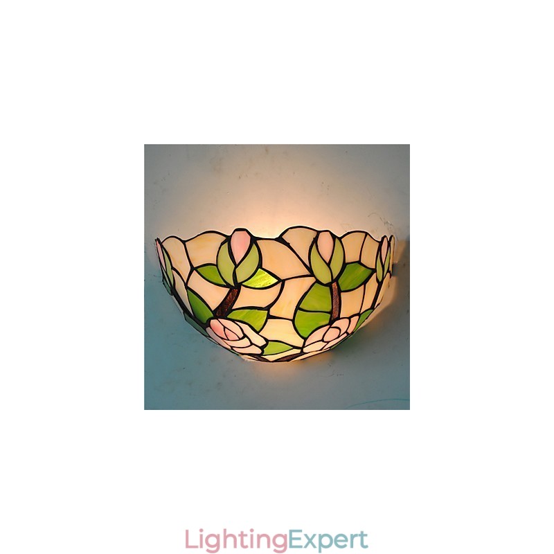 Retro Country Wall Lights Glass Shade Living Room Bedroom Restaurant Cafe Bar Wall Sconces