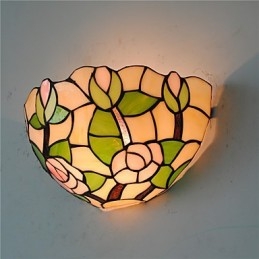 Retro Country Wall Lights Glass Shade Living Room Bedroom Restaurant Cafe Bar Wall Sconces