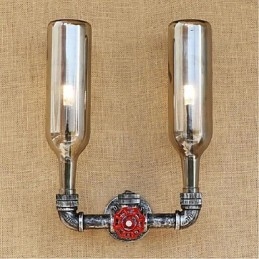 Water Bottle Wall Lamp Wall Light Gray