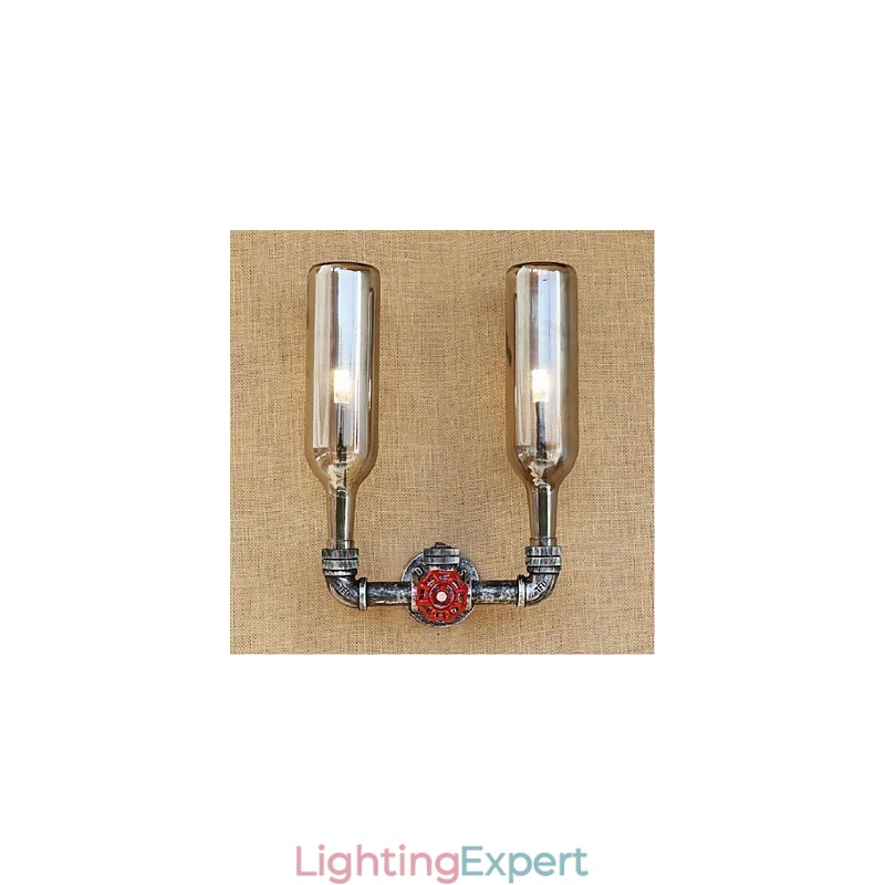 Water Bottle Wall Lamp Wall Light Gray