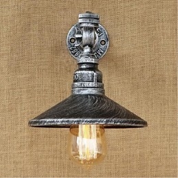 Rustic Lodge Painting Feature for Ambient Light Wall Sconces Wall Light Silver