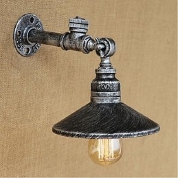 Rustic Lodge Painting Feature for Ambient Light Wall Sconces Wall Light Silver