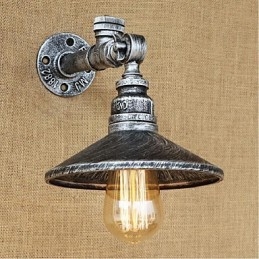 Rustic Lodge Painting Feature for Ambient Light Wall Sconces Wall Light Silver