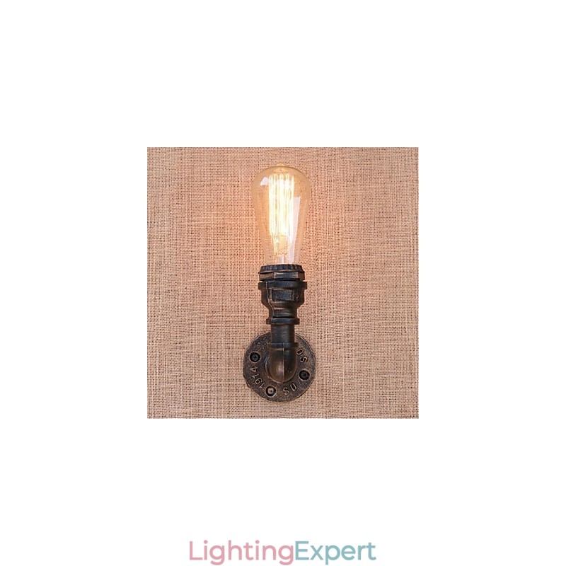 Nostalgia Simple Water Pipe Decorative Small Wall Lamp Wall Light