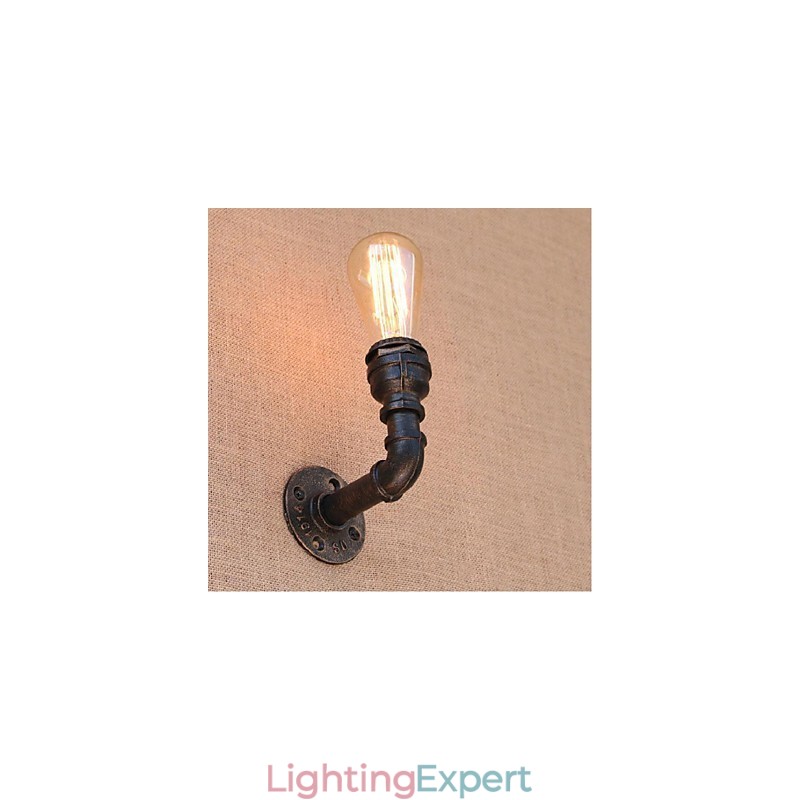 Nostalgia Simple Water Pipe Decorative Small Wall Lamp Wall Light