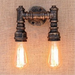 Nostalgia Simple Water Pipe Decorative Small Wall Lamp Wall Light