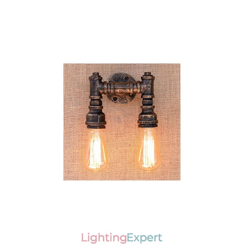 Nostalgia Simple Water Pipe Decorative Small Wall Lamp Wall Light