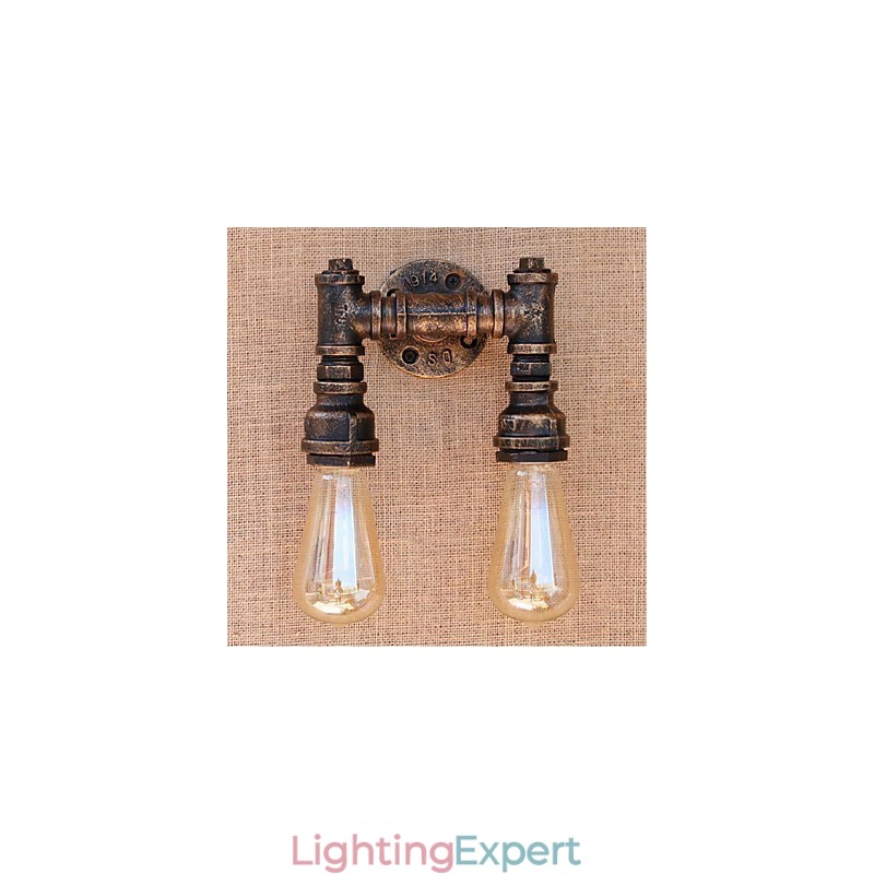 Nostalgia Simple Water Pipe Decorative Small Wall Lamp Wall Light