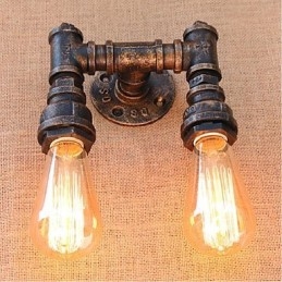 Nostalgia Simple Water Pipe Decorative Small Wall Lamp Wall Light