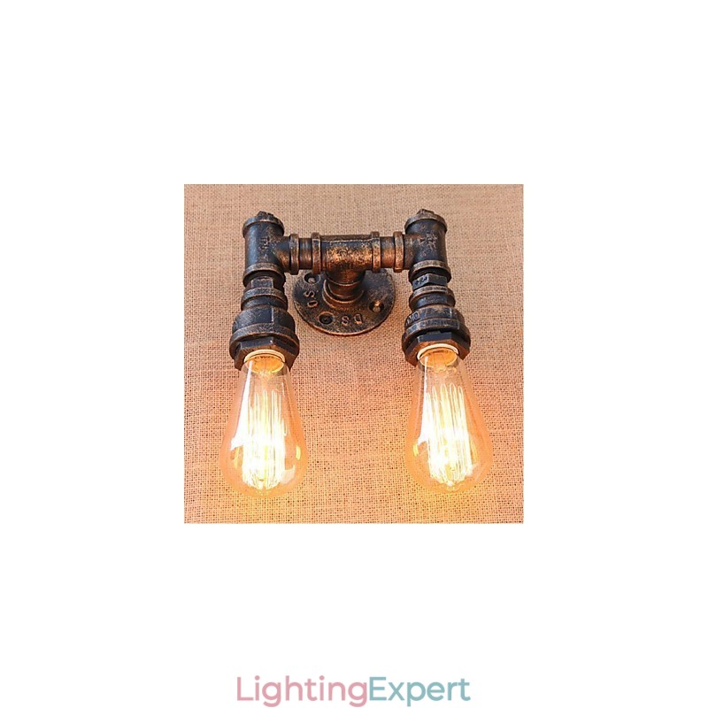 Nostalgia Simple Water Pipe Decorative Small Wall Lamp Wall Light