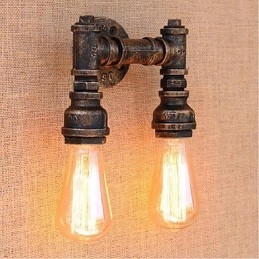 Nostalgia Simple Water Pipe Decorative Small Wall Lamp Wall Light